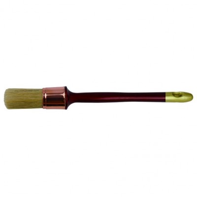 Superior Quality copper plated plastic handle round paint brush